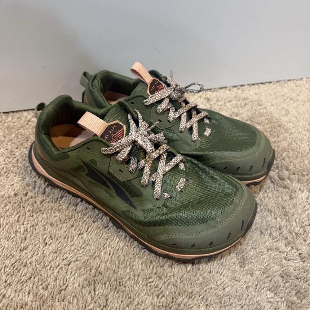 Altra Lone Peak 6 Shoes Womens Size 9.5 Green Trail Running Sneakers Athletic - Picture 3 of 8